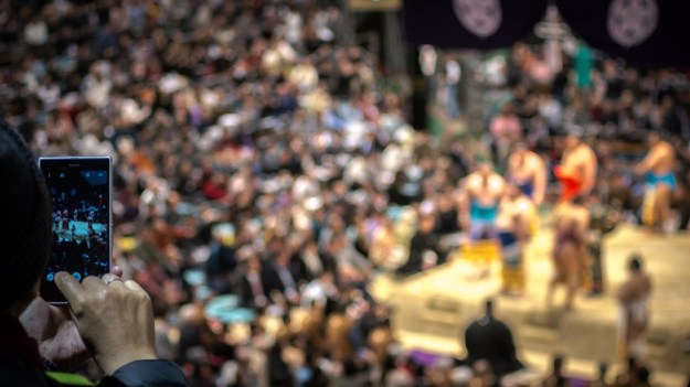 Tournoi de Sumo à Osaka, Japon.