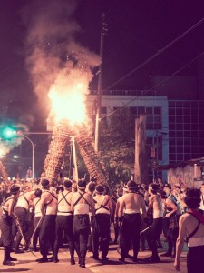 Ikeda fire festival Japon