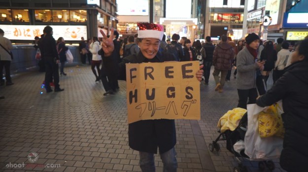 Japonais free hugs